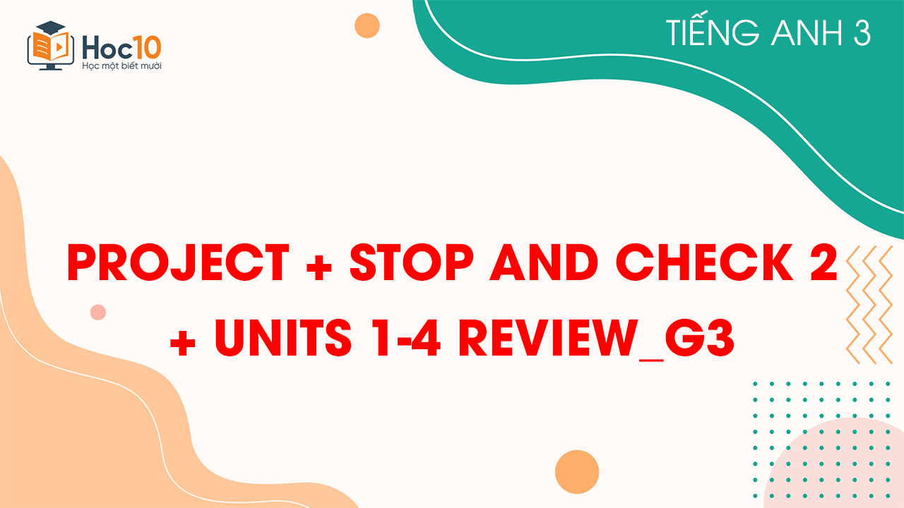 PROJECT STOP AND CHECK 2  UNITS 1-4 REVIEWG3